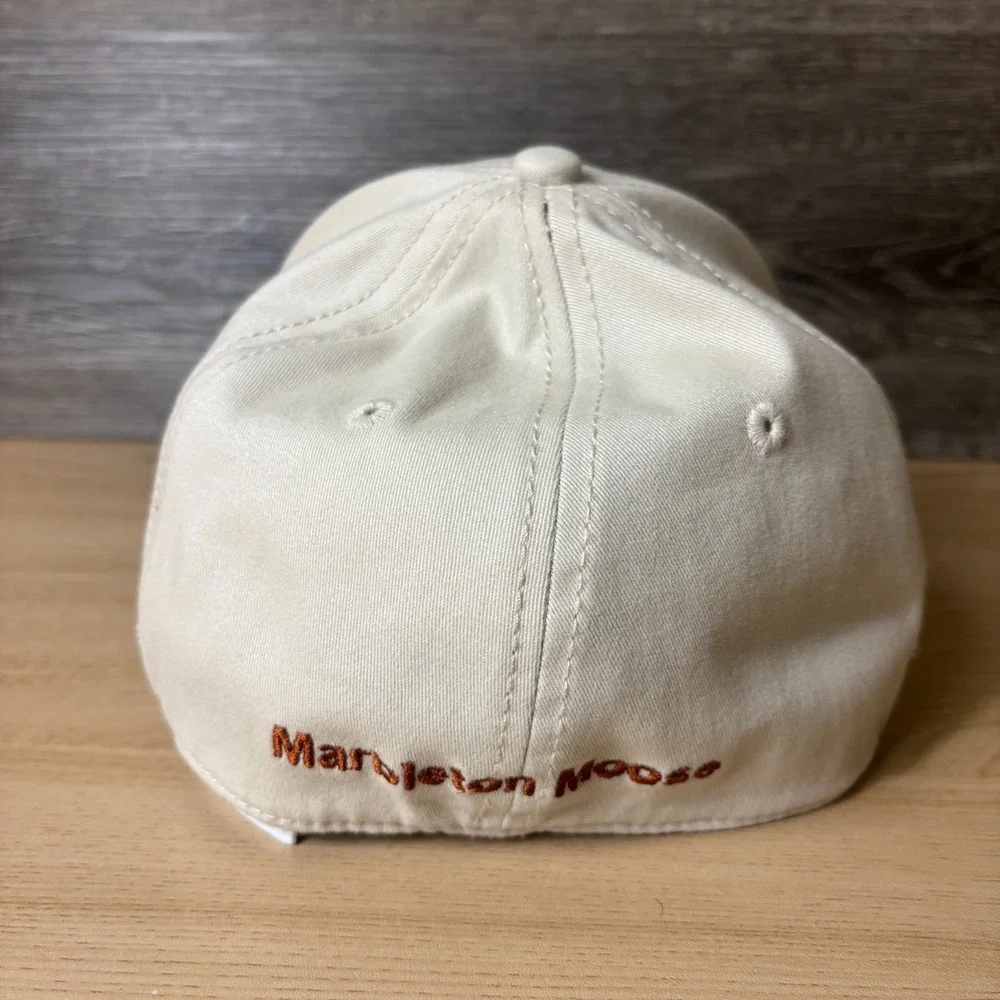 Marbleton Moose Hat Cap Fitted L/XL Beige Outdoors Mens